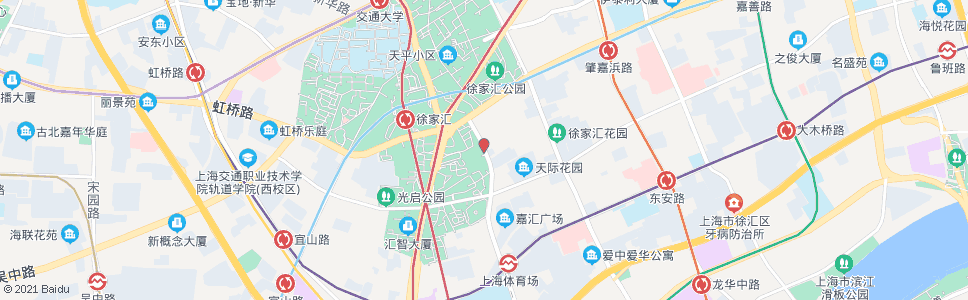 上海天钥桥路辛耕路(徐家汇)_公交站地图_上海公交_妙搜公交查询2024