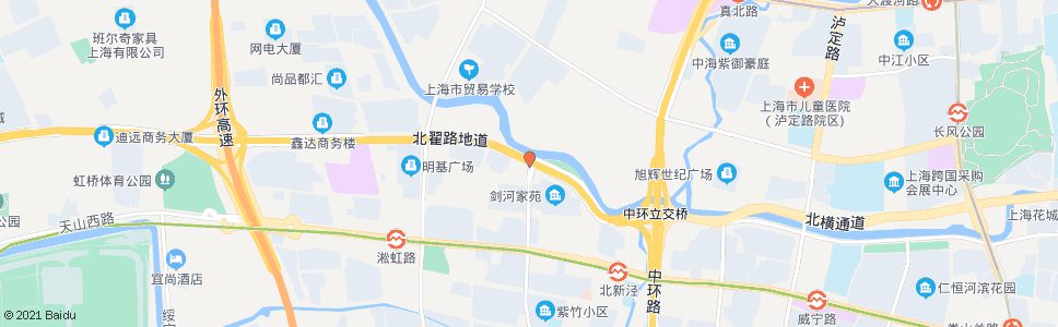 上海北翟路剑河路_公交站地图_上海公交_妙搜公交查询2024