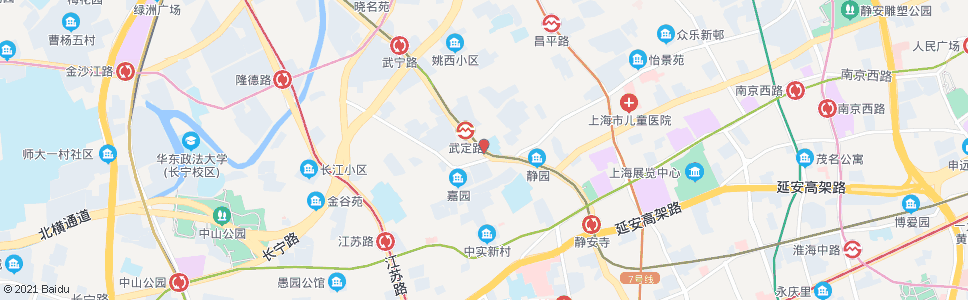 上海武宁南路万航渡路_公交站地图_上海公交_妙搜公交查询2024