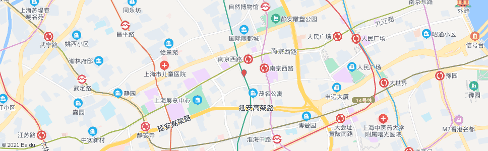 上海铜仁路南京西路_公交站地图_上海公交_妙搜公交查询2024