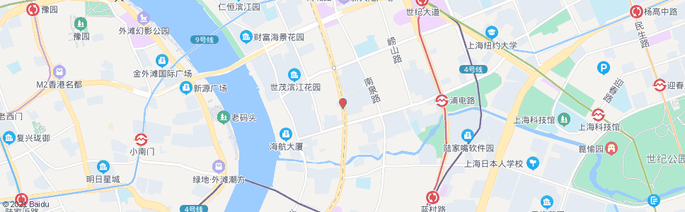 上海浦电路浦东南路_公交站地图_上海公交_妙搜公交查询2025