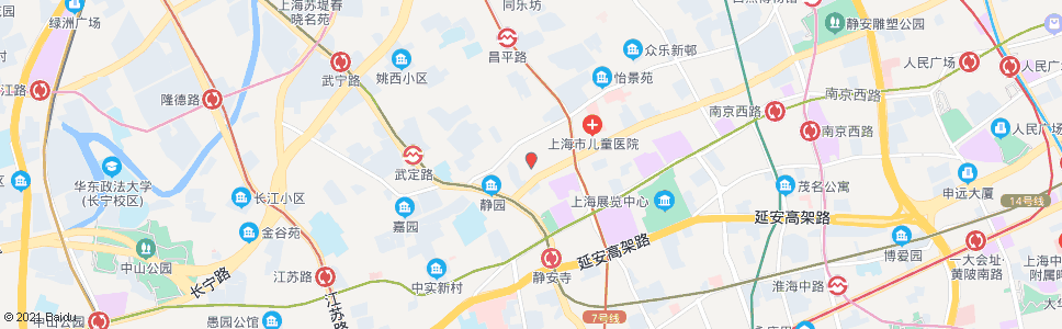 上海胶州路北京西路_公交站地图_上海公交_妙搜公交查询2024