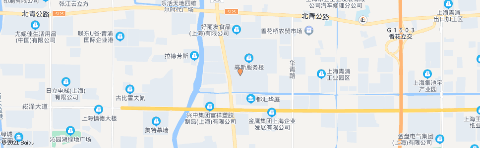 上海新科路外青松公路_公交站地图_上海公交_妙搜公交查询2024