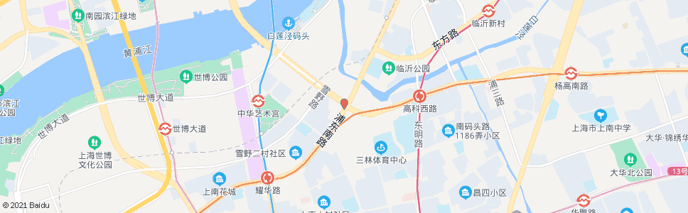 上海浦东南路高科西路(招呼站)_公交站地图_上海公交_妙搜公交查询2024