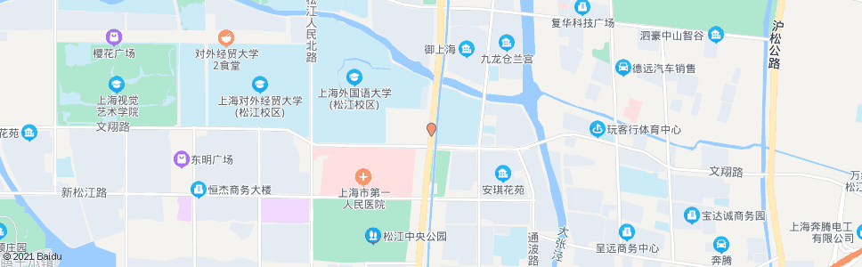 上海嘉松公路文翔路_公交站地图_上海公交_妙搜公交查询2024