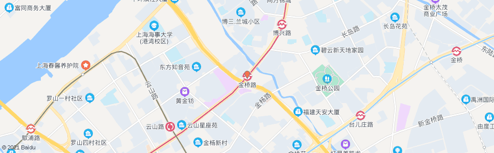 上海金桥路地铁站_公交站地图_上海公交_妙搜公交查询2024