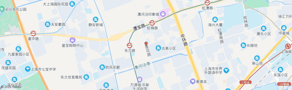 上海莲花路东兰路_公交站地图_上海公交_妙搜公交查询2024