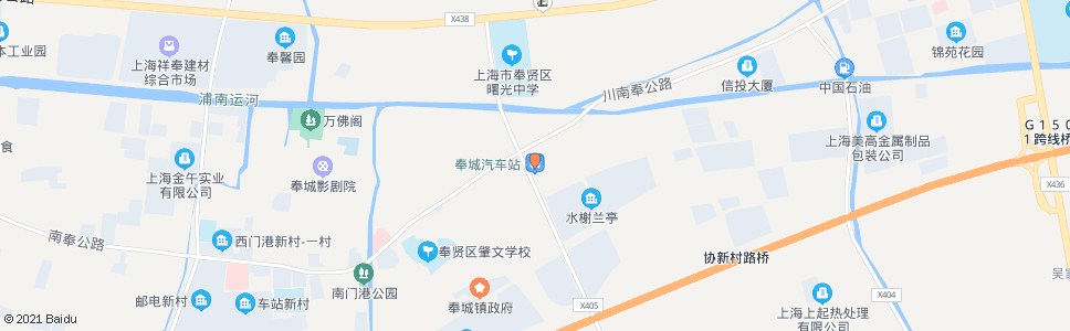 上海川南奉公路奉海公路(奉城汽车站)_公交站地图_上海公交_妙搜公交查询2024