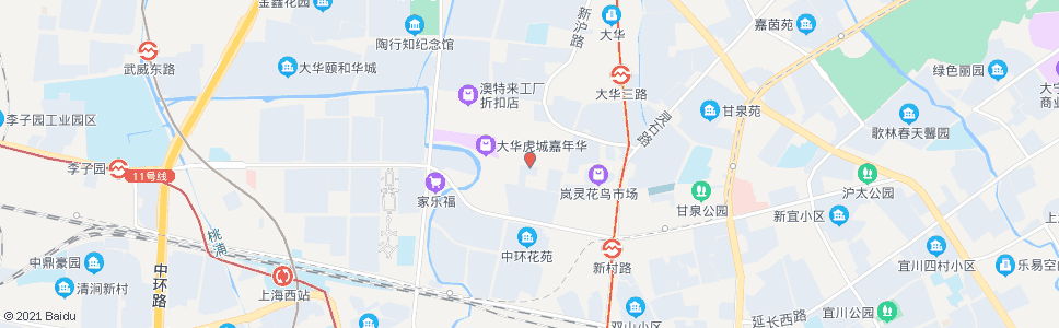 上海大华一路新沪路_公交站地图_上海公交_妙搜公交查询2024