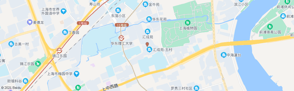 上海汇城新村_公交站地图_上海公交_妙搜公交查询2024