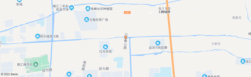 上海川南奉公路拱乐路_公交站地图_上海公交_妙搜公交查询2024