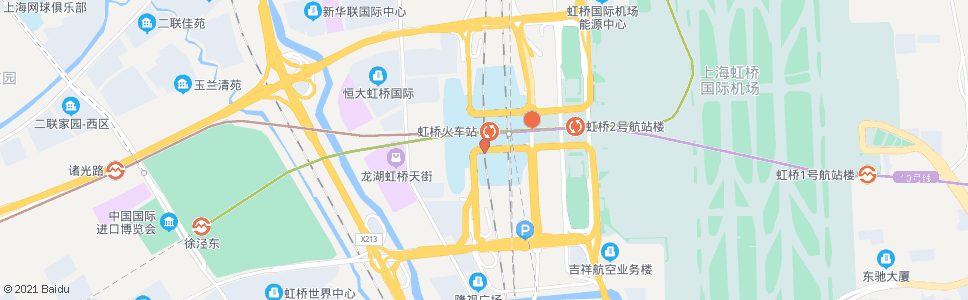 上海建虹路申贵路(虹桥西交通中心)_公交站地图_上海公交_妙搜公交查询2024