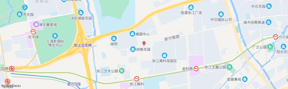 上海科苑路郭守敬路_公交站地图_上海公交_妙搜公交查询2024