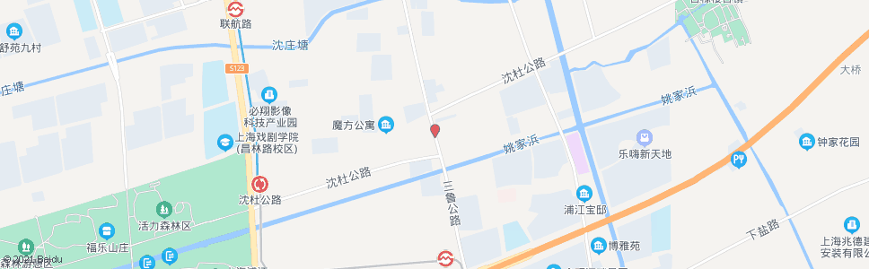 上海沈杜公路三鲁公路(谈家港)_公交站地图_上海公交_妙搜公交查询2025