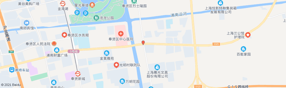 上海光明(南奉公路金钱公路)_公交站地图_上海公交_妙搜公交查询2024