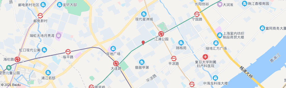 上海长阳路许昌路_公交站地图_上海公交_妙搜公交查询2024