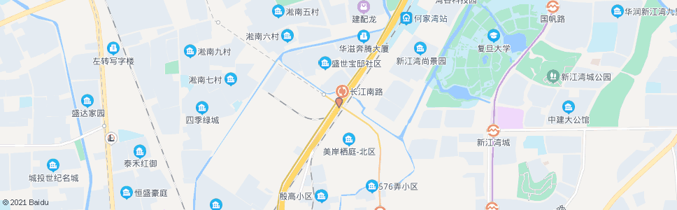 上海长江南路逸仙路_公交站地图_上海公交_妙搜公交查询2024