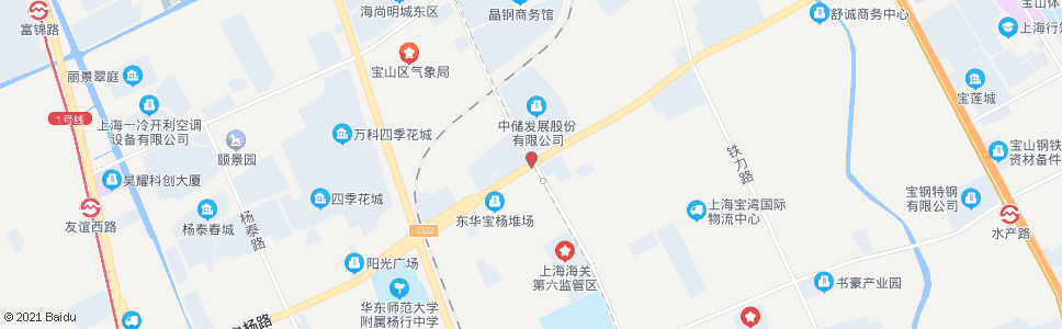 上海宝杨路铁山路_公交站地图_上海公交_妙搜公交查询2024