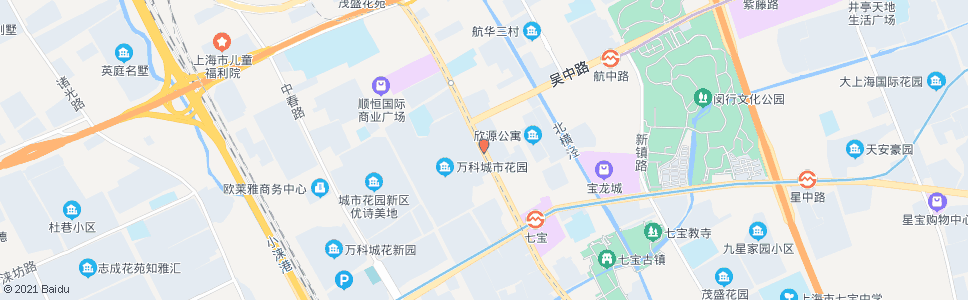 上海七莘路吴中路_公交站地图_上海公交_妙搜公交查询2024