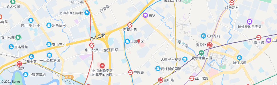 上海芷江中路通阁路_公交站地图_上海公交_妙搜公交查询2024