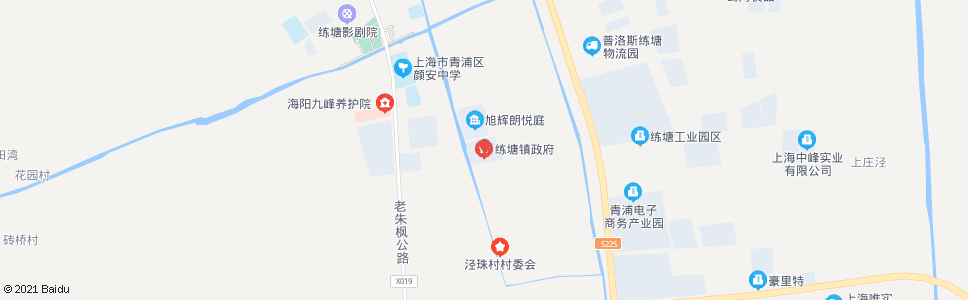 上海章练塘路泾珠路(练塘镇政府)_公交站地图_上海公交_妙搜公交查询2024