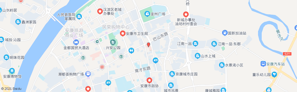 安康市中医院_公交站地图_安康公交_妙搜公交查询2024