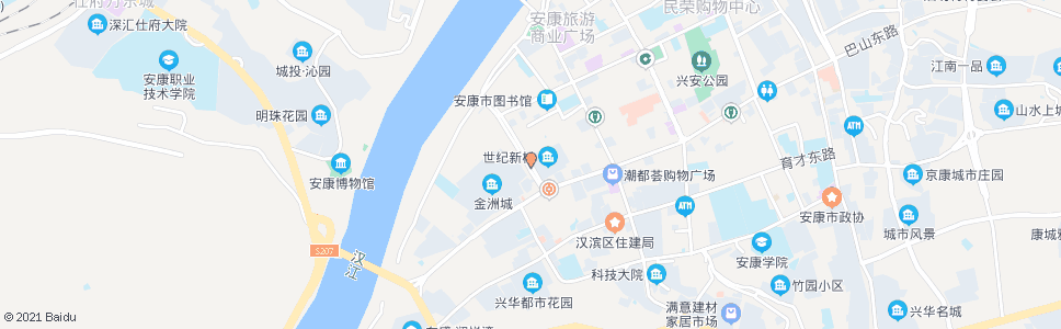 安康世纪新村_公交站地图_安康公交_妙搜公交查询2024