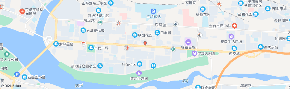 宝鸡金台地税局联盟汽配市场_公交站地图_宝鸡公交_妙搜公交查询2024