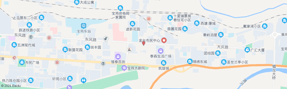 宝鸡市区电力局_公交站地图_宝鸡公交_妙搜公交查询2024