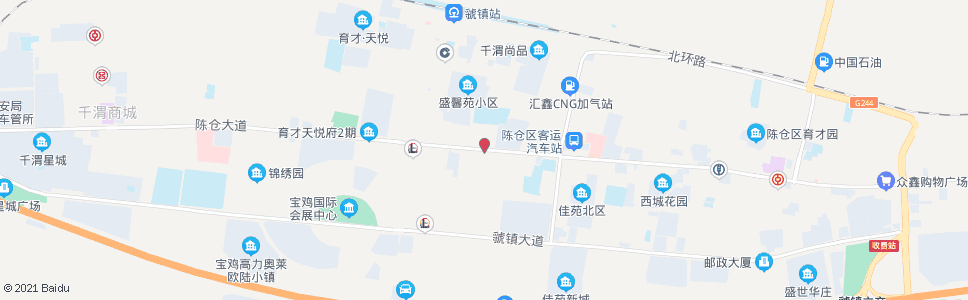 宝鸡陈仓小学_公交站地图_宝鸡公交_妙搜公交查询2024