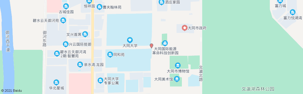 大同大同大学东_公交站地图_大同公交_妙搜公交查询2024