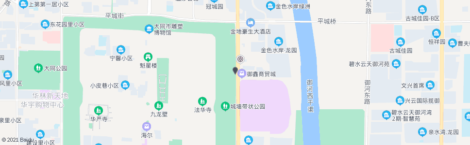 大同御鑫商贸城西门_公交站地图_大同公交_妙搜公交查询2024