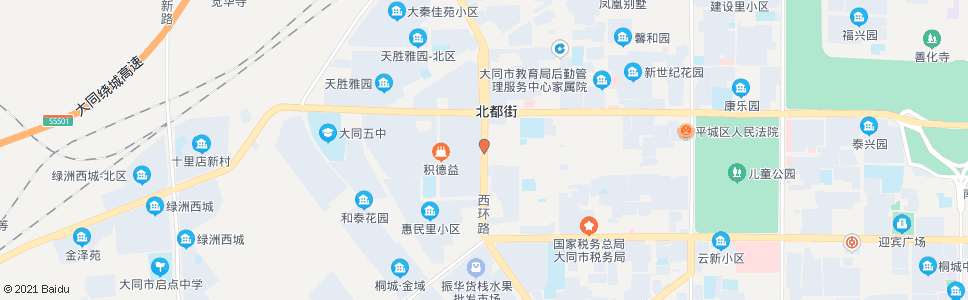 大同西环路北都街口_公交站地图_大同公交_妙搜公交查询2024