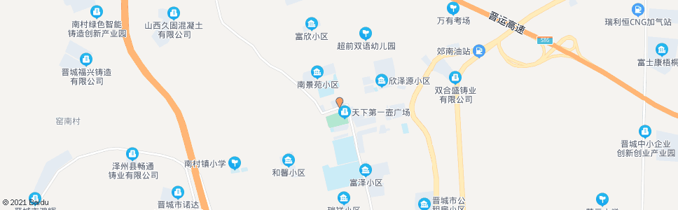 晋城南村_公交站地图_晋城公交_妙搜公交查询2024