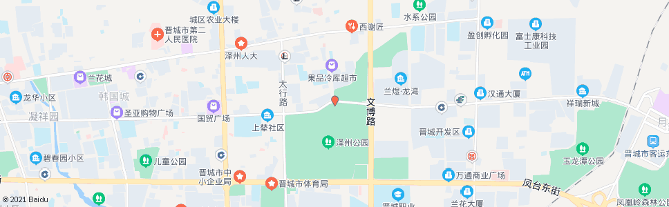 晋城泽州公园北门_公交站地图_晋城公交_妙搜公交查询2024