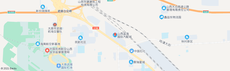 晋中蓝海汽配城招呼站_公交站地图_晋中公交_妙搜公交查询2024