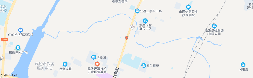 临汾高河店_公交站地图_临汾公交_妙搜公交查询2024