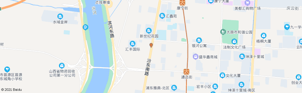 太原汾东南路昌盛西街口_公交站地图_太原公交_妙搜公交查询2024