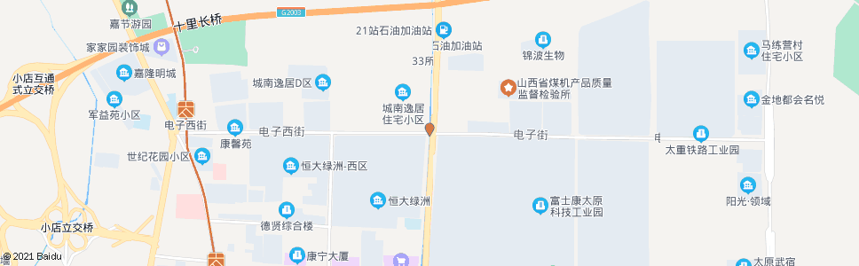 太原电子街坞城南路口_公交站地图_太原公交_妙搜公交查询2024