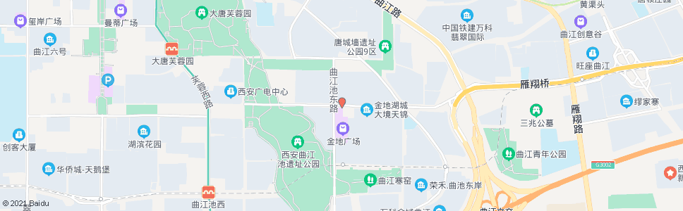 西安曲江池北路曲江池东路口_公交站地图_西安公交_妙搜公交查询2024