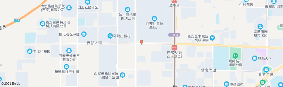 西安西部大道丈八八路口_公交站地图_西安公交_妙搜公交查询2024