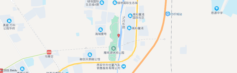 西安雁鸣湖公园_公交站地图_西安公交_妙搜公交查询2024