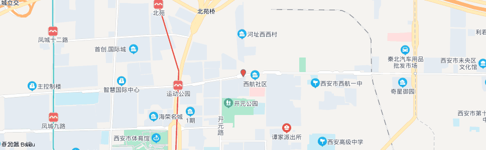 西安红旗西路枢纽站_公交站地图_西安公交_妙搜公交查询2024