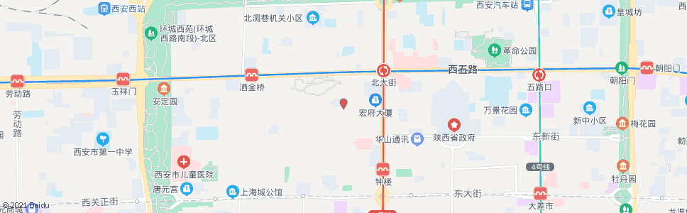 西安麦苋街_公交站地图_西安公交_妙搜公交查询2024