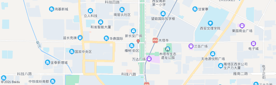 西安科技六路西段_公交站地图_西安公交_妙搜公交查询2024