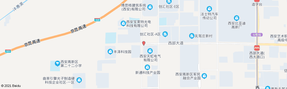 西安西部大道上林苑四路_公交站地图_西安公交_妙搜公交查询2024