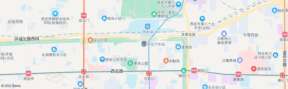 西安草堂汽车站_公交站地图_西安公交_妙搜公交查询2024
