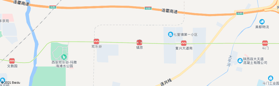 西安镐京十字_公交站地图_西安公交_妙搜公交查询2024