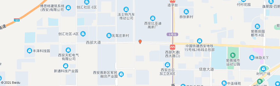 西安西部大道丈八八路路口_公交站地图_西安公交_妙搜公交查询2024