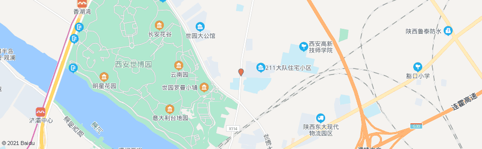 西安124所_公交站地图_西安公交_妙搜公交查询2024